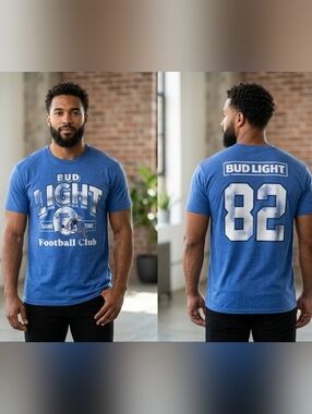 Bud Light Blue T-Shirt XXL Nwot
